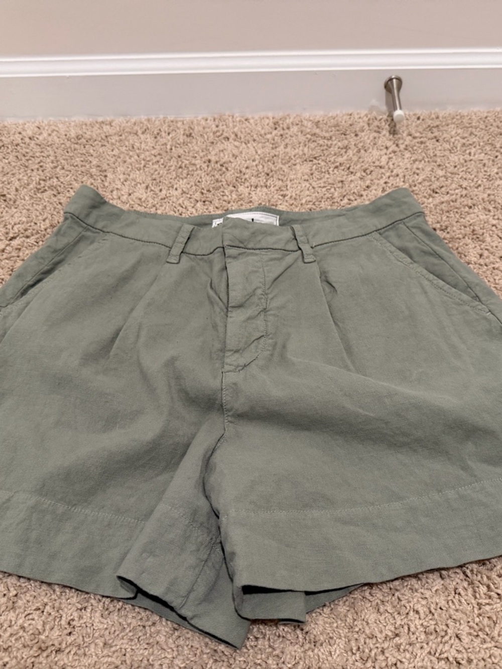 Frank & Eileen Women's Olive Green Shorts - Picture 3 of 6